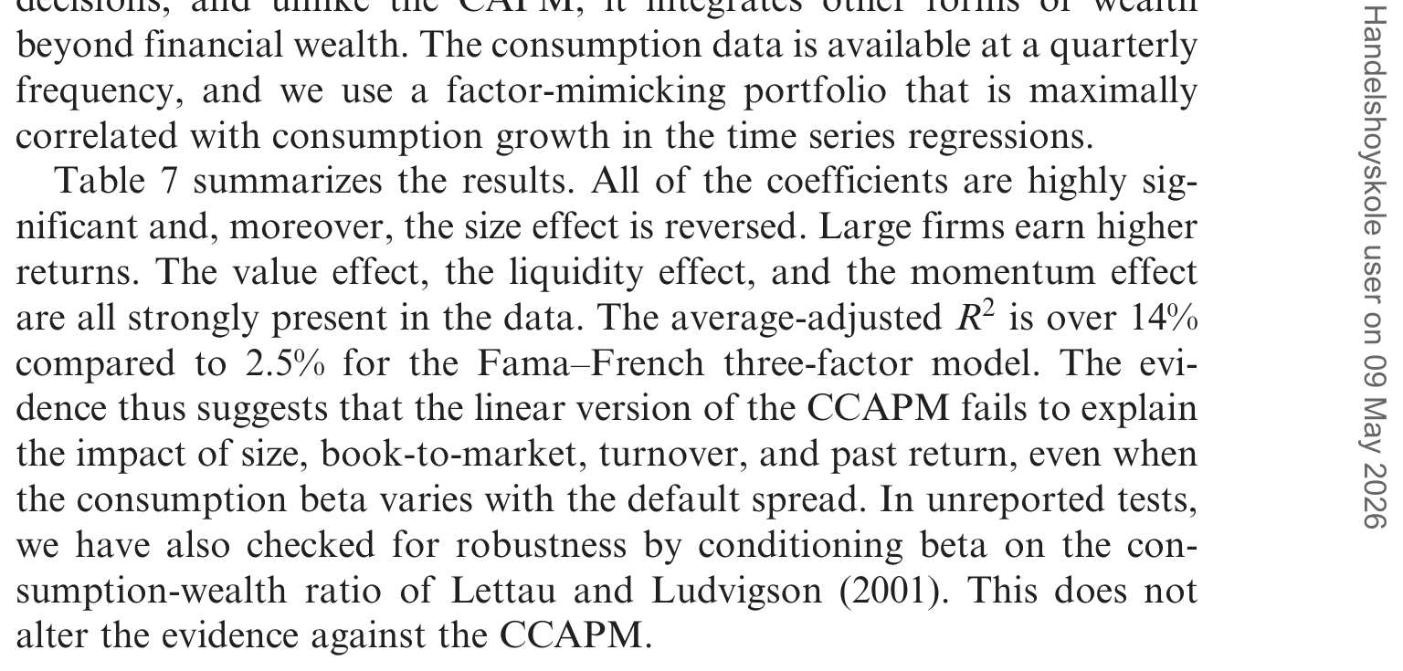 Table 7: summarizes the results. All of the coefficients are highly sig-