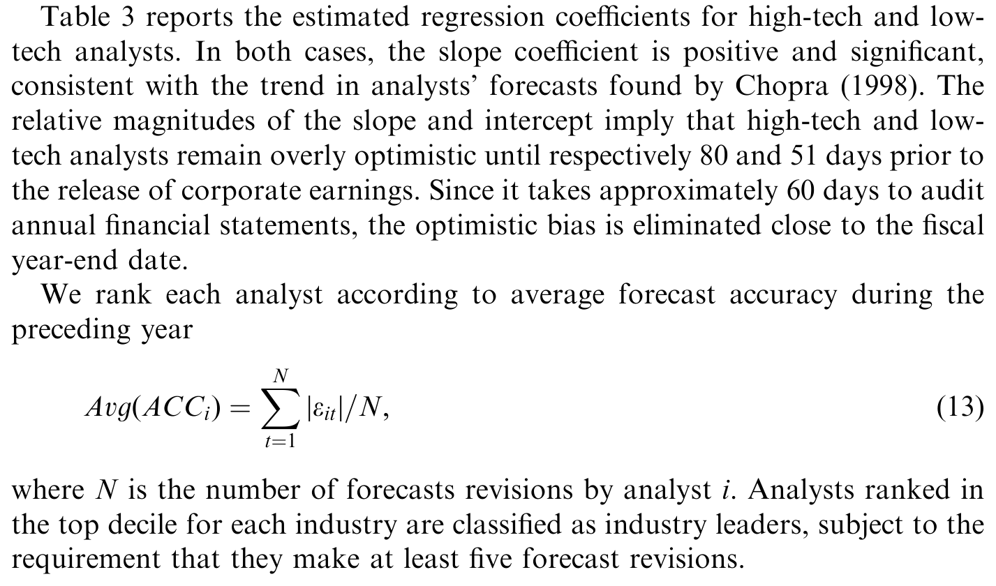 Table 3: reports the estimated regression coefficients for high-tech and low-