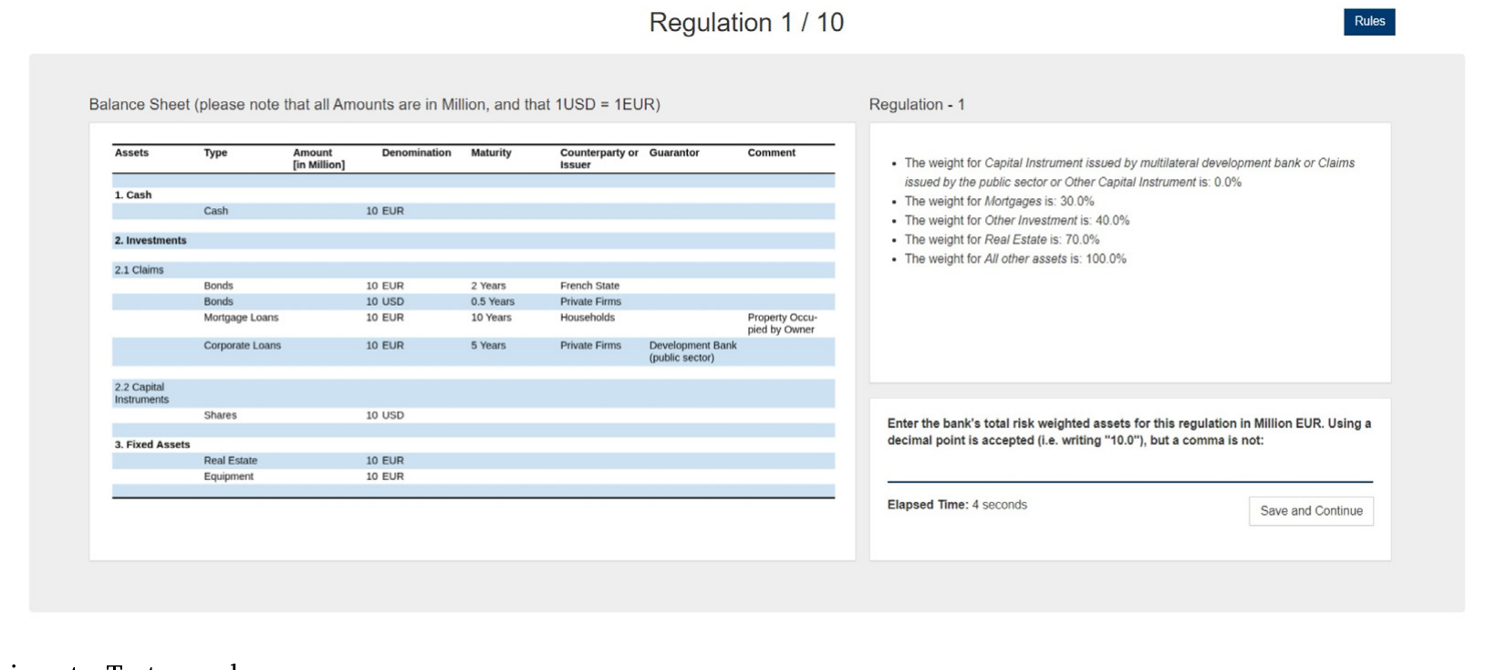 Figure 3: Online experiment—Test round