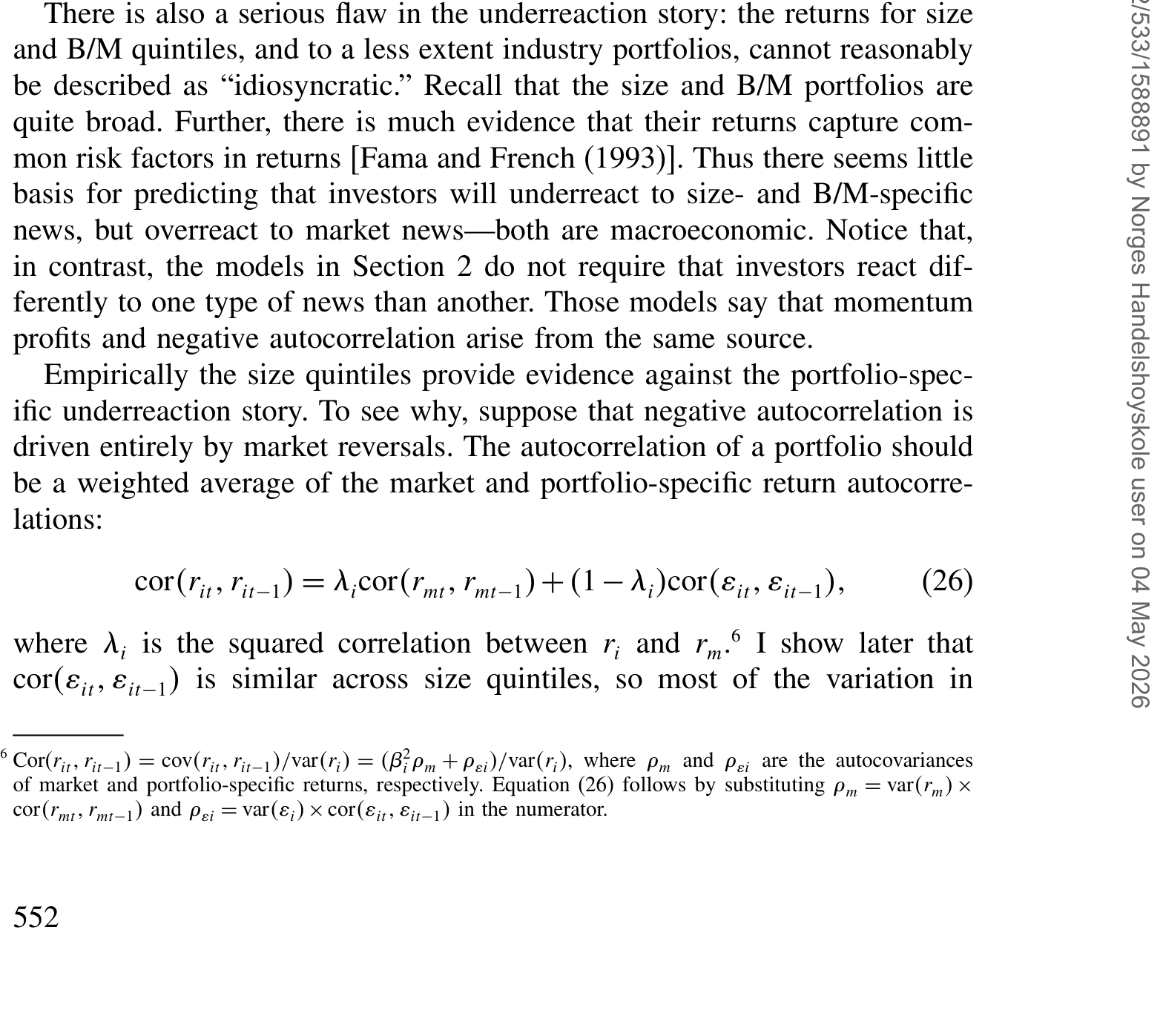 Table 4: provides some guidance for distinguishing among the models