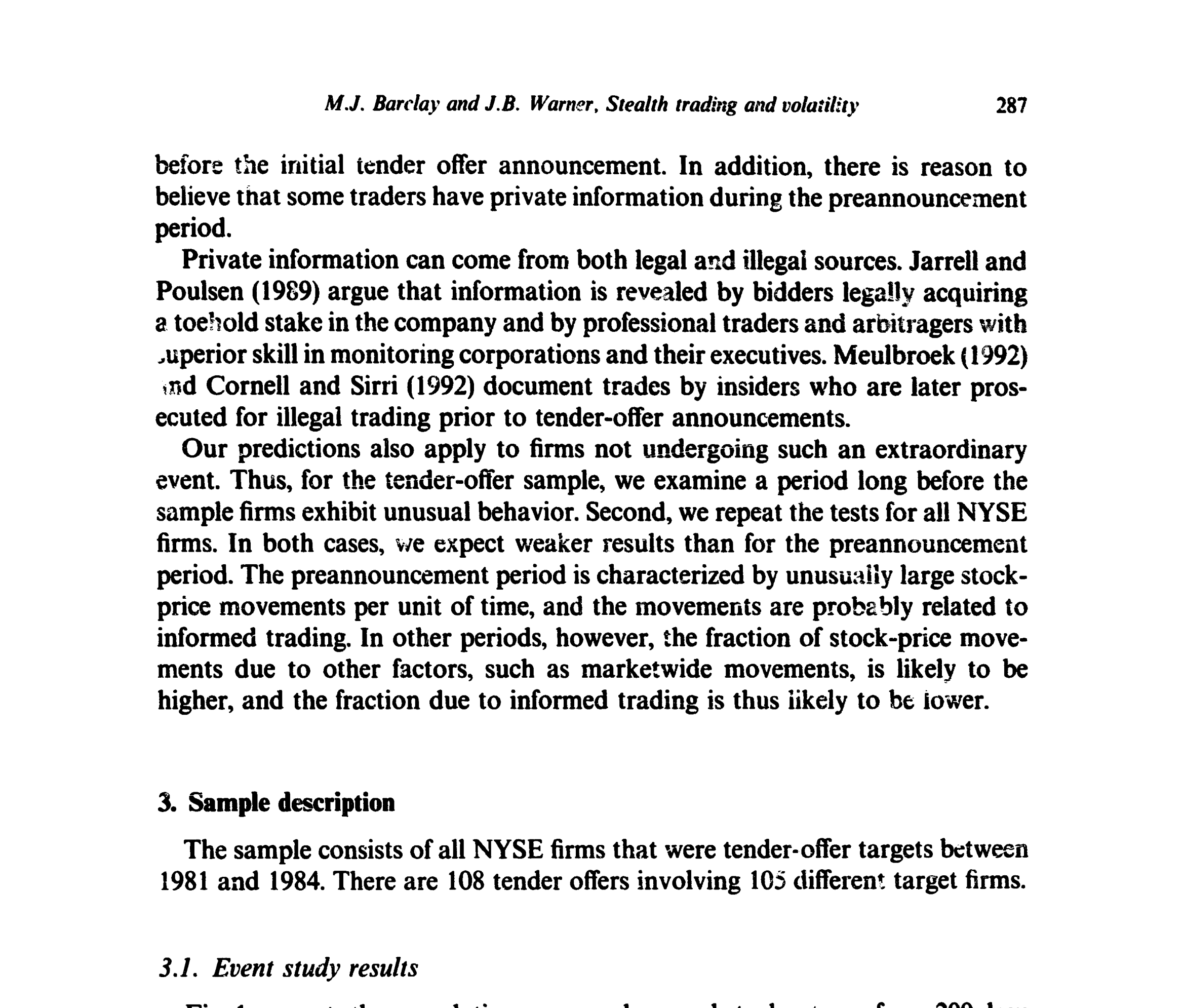 Figure 1: presents the cumulative average abnormal stock returns from 200 days